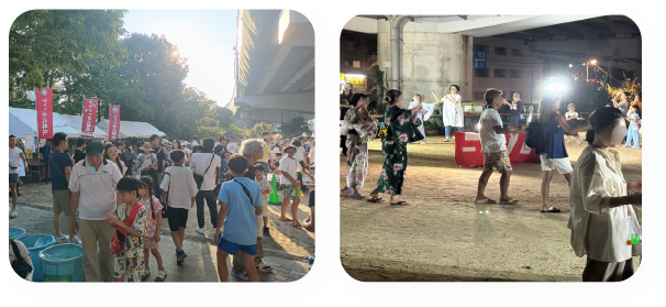 月見山エリアの夏の地域イベント