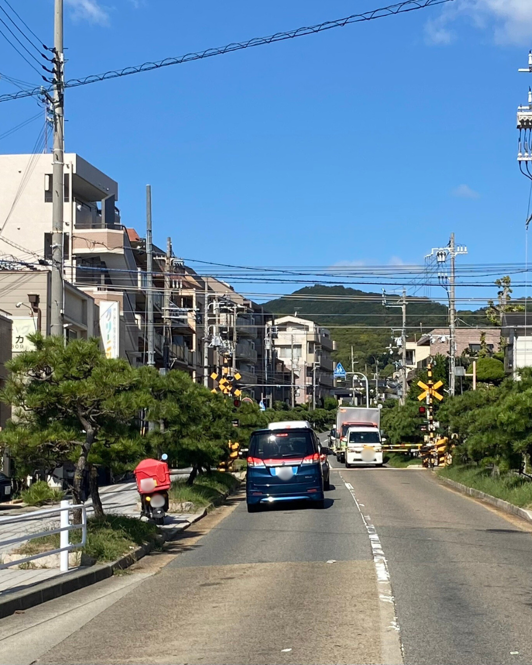 現在の「離宮道」ー神戸市須磨区の須磨離宮公園から、国道2号線須磨海岸までを繋ぐ道