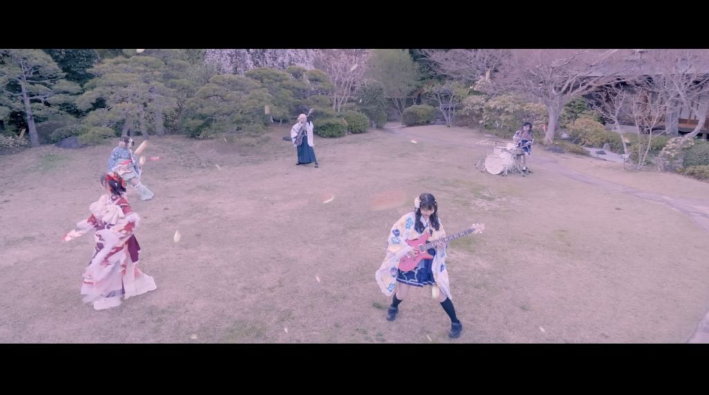 音楽グループ「天女神樂（あまねかぐら）」の「浮世桜」のMV撮影に須磨離宮公園の和庭園が採用されました